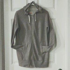 TARGET GREY FULL ZIPP🤐🤙THUMB HOLE  JACKET🫶🏼 LARGE MOSSIMO